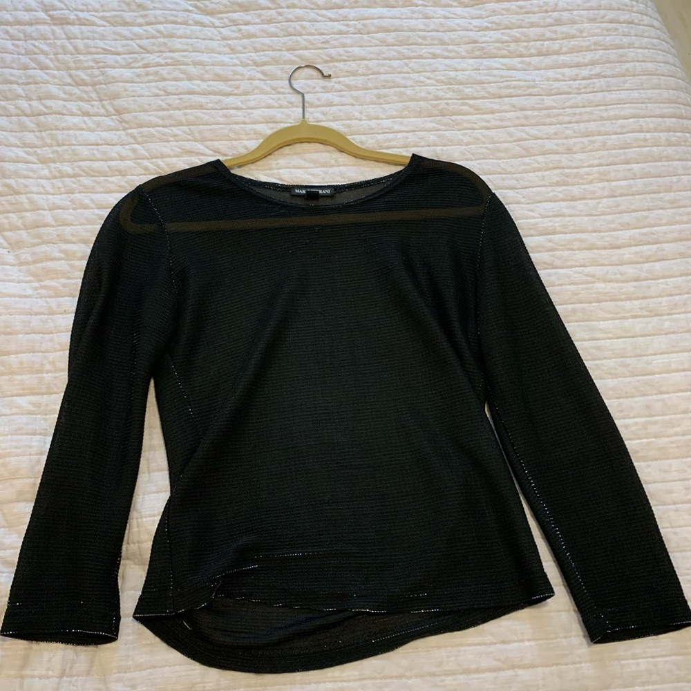 Sheer shiny top